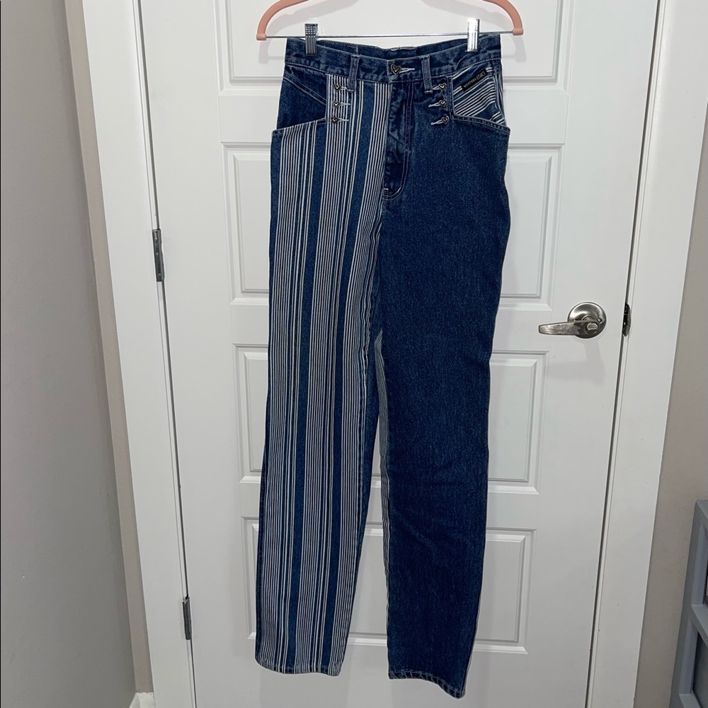 Vintage western ethics denim jeans (7/8)